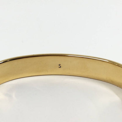 Louis Vuitton Bangle Nanogram Plated Gold Bracelet
