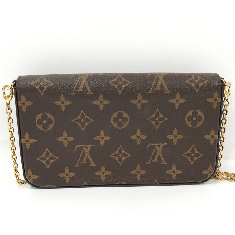 Louis Vuitton Pochette Felicie Chain Shoulder Bag Monogram