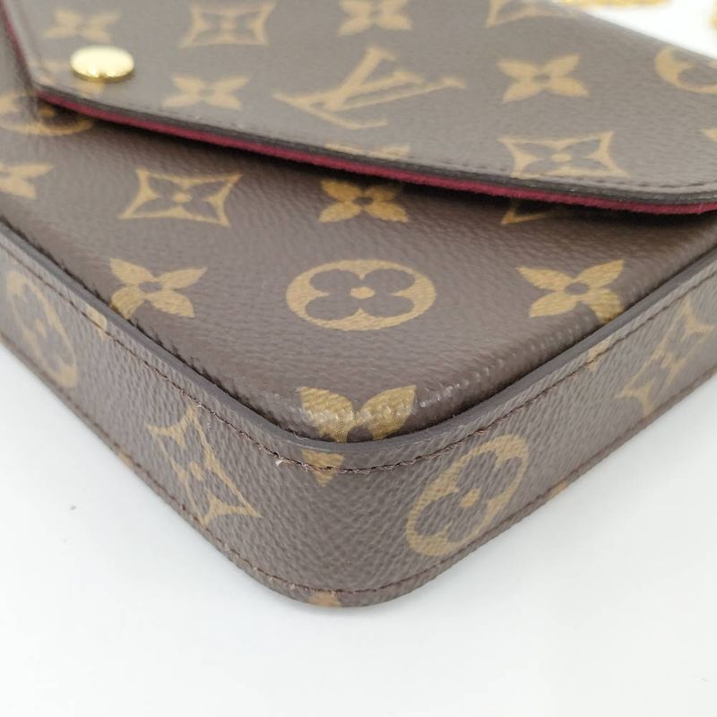 Louis Vuitton Pochette Felicie Chain Shoulder Bag Monogram