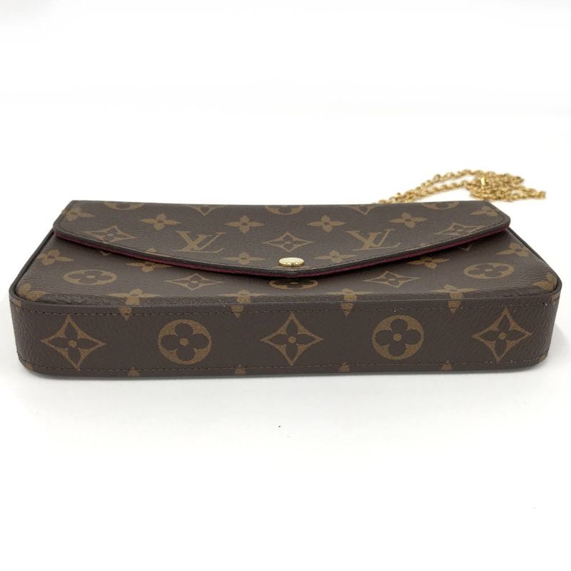 Louis Vuitton Pochette Felicie Chain Shoulder Bag Monogram