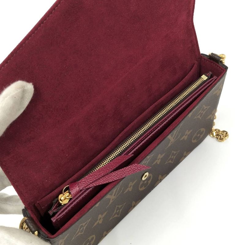 Louis Vuitton Pochette Felicie Chain Shoulder Bag Monogram