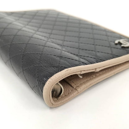 Chanel Notebook Cover Leather Black Agenda