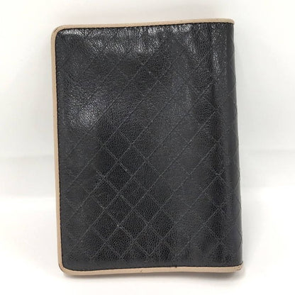 Chanel Notebook Cover Leather Black Agenda