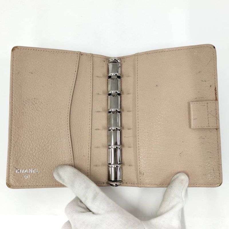 Chanel Notebook Cover Leather Black Agenda