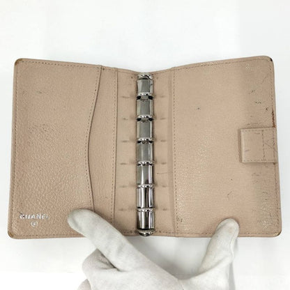 Chanel Notebook Cover Leather Black Agenda