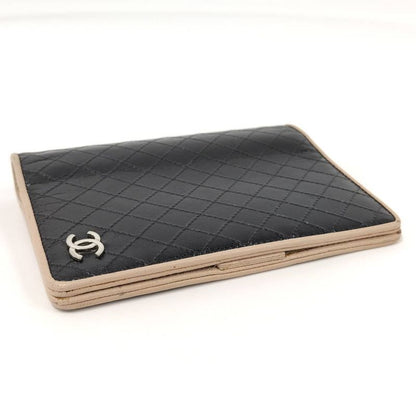 Chanel Notebook Cover Leather Black Agenda