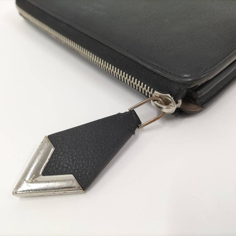 Louis Vuitton Zip Around Wallet Parnassea Portefeuille Comet Leather Noir Black