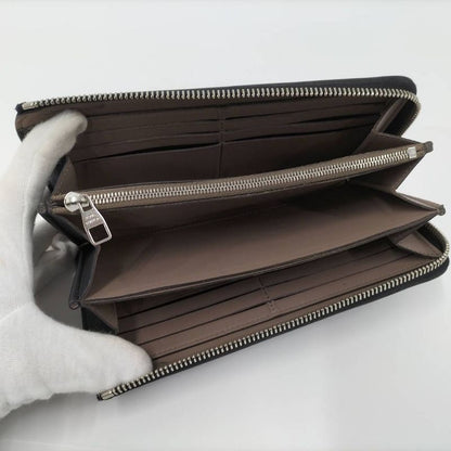 Louis Vuitton Zip Around Wallet Parnassea Portefeuille Comet Leather Noir Black