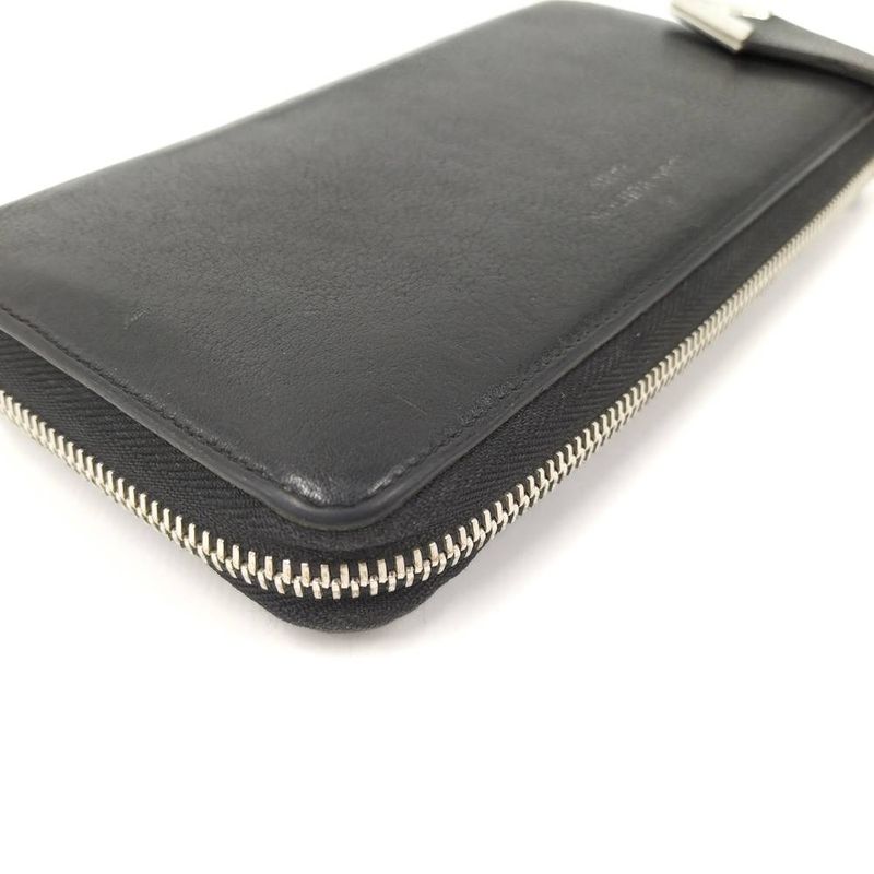 Louis Vuitton Zip Around Wallet Parnassea Portefeuille Comet Leather Noir Black