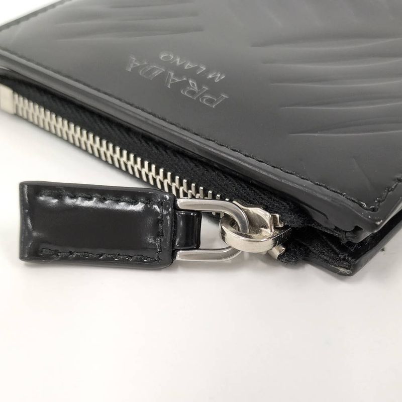 Prada Bifold Wallet Leather Black