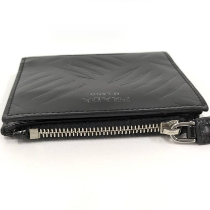 Prada Bifold Wallet Leather Black