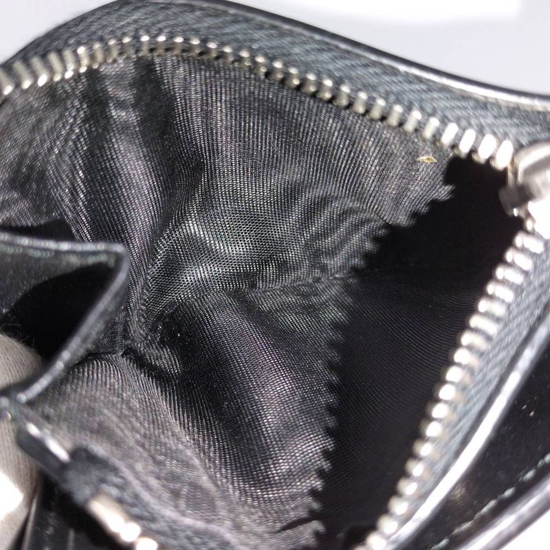 Prada Bifold Wallet Leather Black