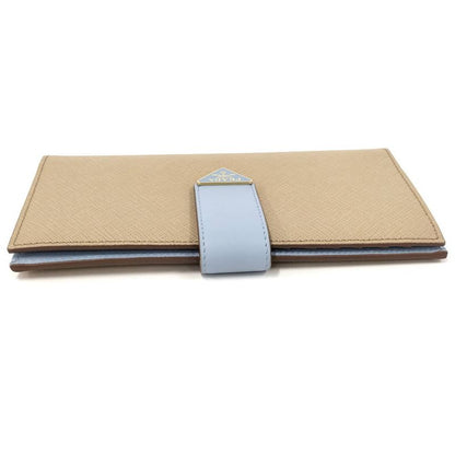 Prada Bifold Wallet Saffiano Leather Beige