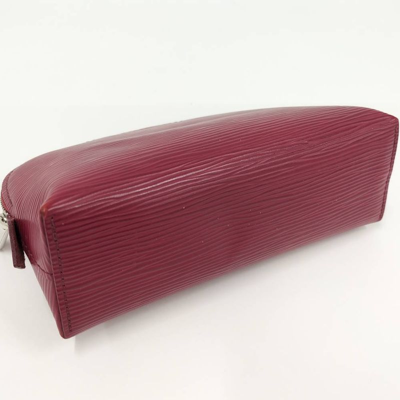 Louis Vuitton Pochette Cosmetic Pouch Epi Red
