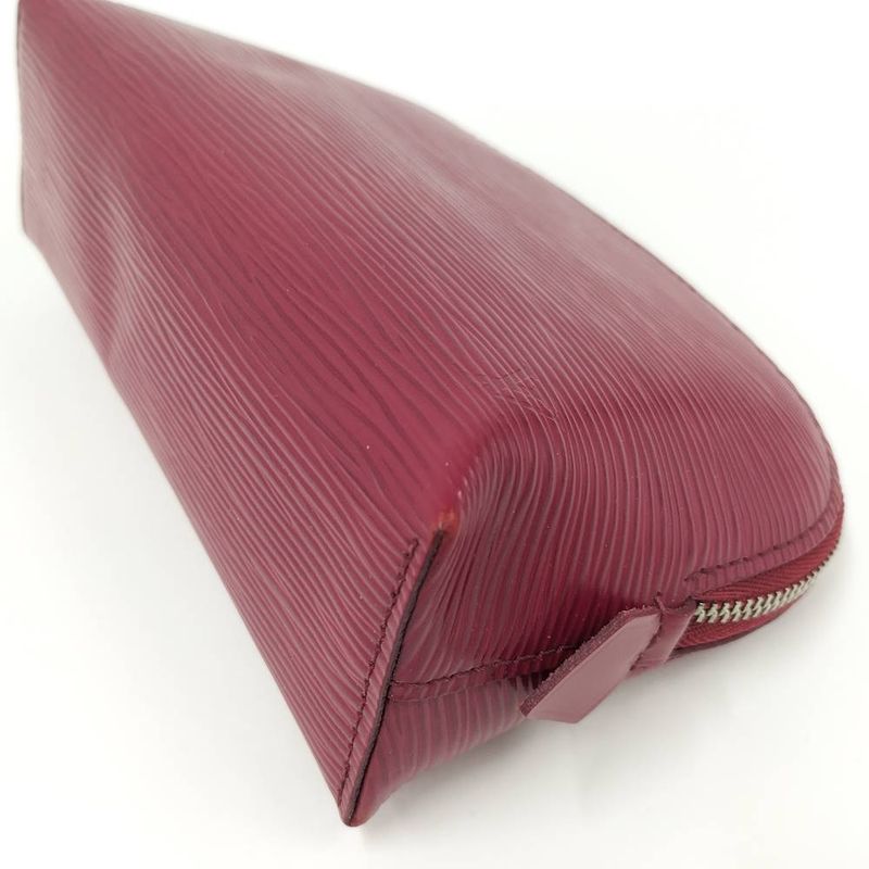 Louis Vuitton Pochette Cosmetic Pouch Epi Red