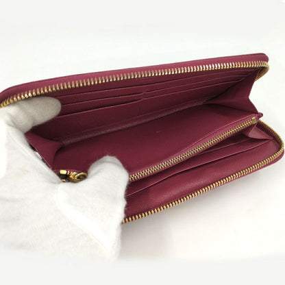 Prada Zip Around Wallet Saffiano Leather Pink