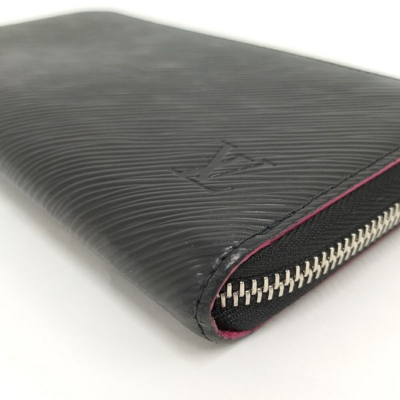 Louis Vuitton Zip Around Wallet Zippy Epi Noir Black