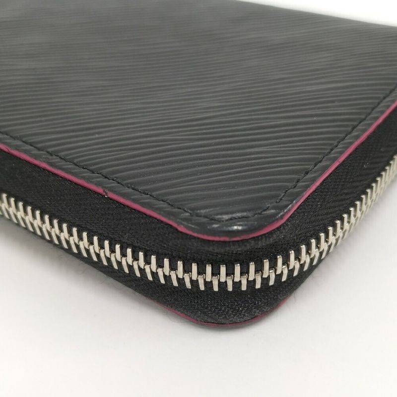 Louis Vuitton Zip Around Wallet Zippy Epi Noir Black