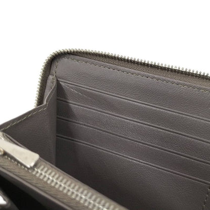 Balenciaga Wallet Round Fastener Leather Grey Ju
