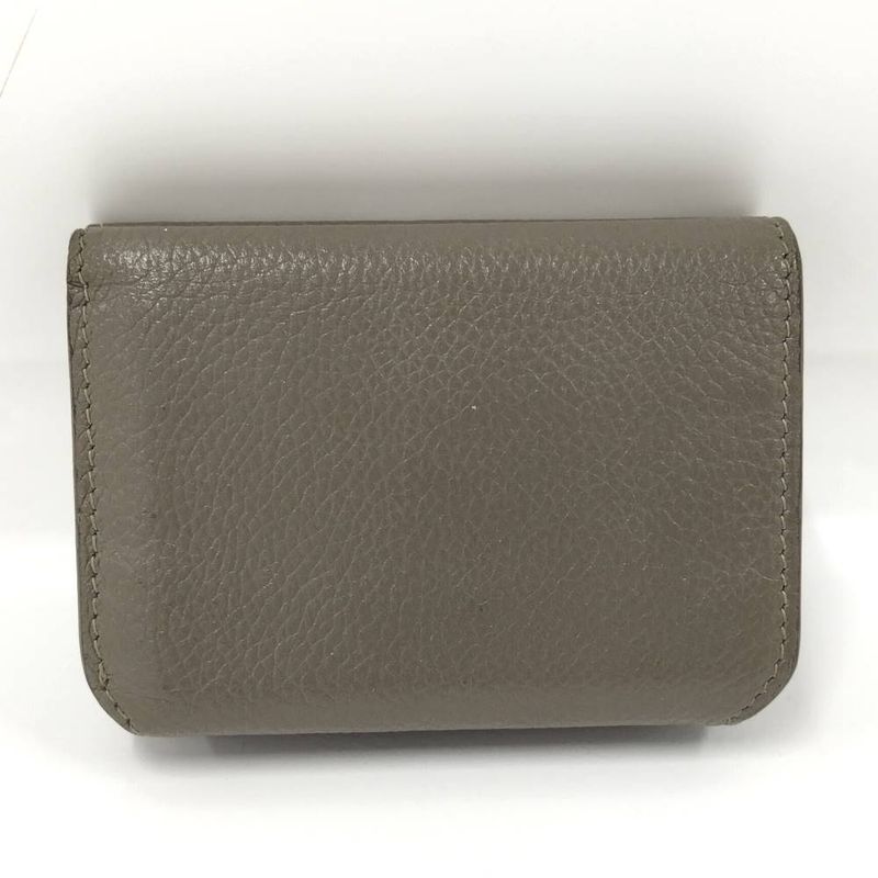 Balenciaga Trifold Compact Wallet Leather Gray
