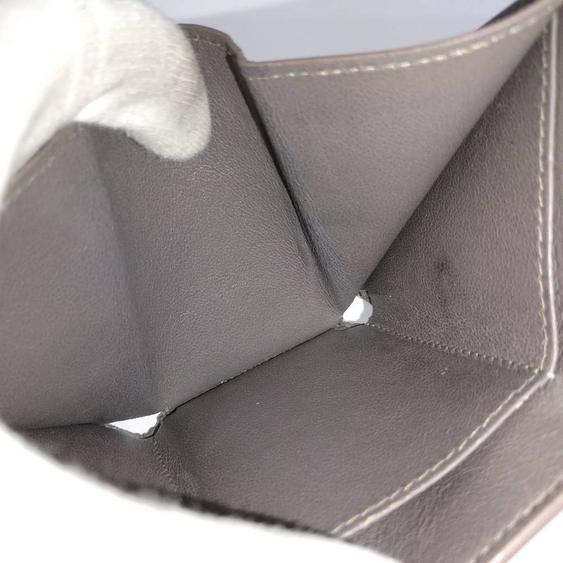 Balenciaga Trifold Compact Wallet Leather Gray