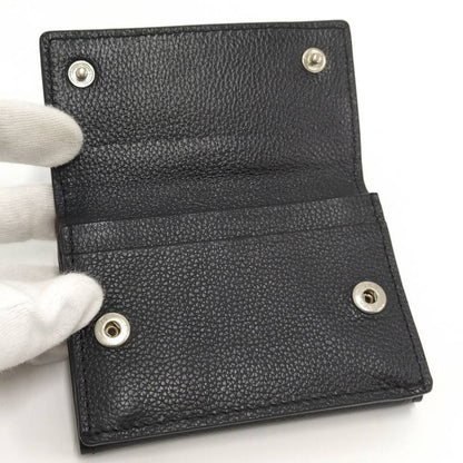 Celine Trifold Wallet Leather Black
