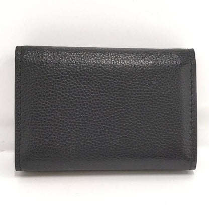 Celine Trifold Wallet Leather Black