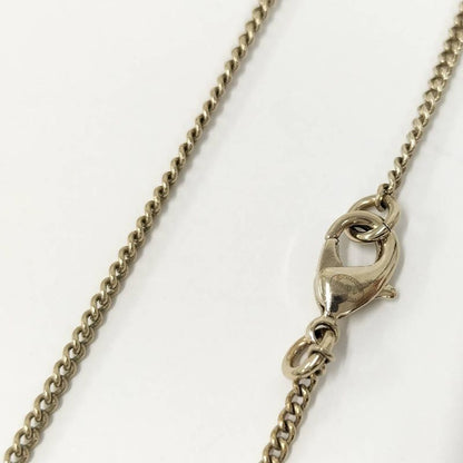 Chanel Pearl Necklace Line Stone Plated Gold