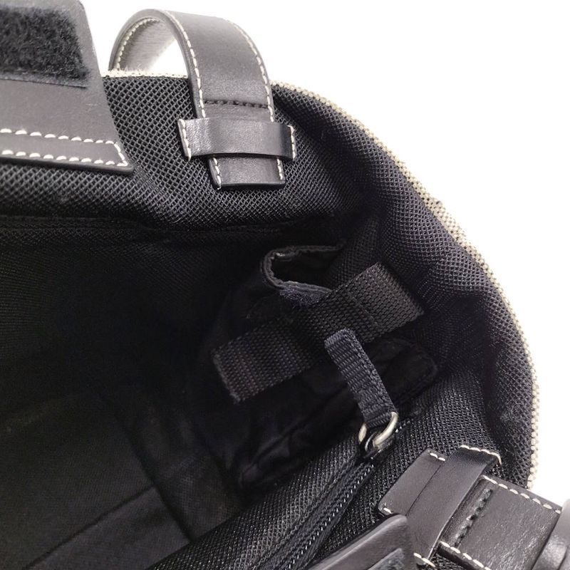 Prada Tote Sports Canvas Leather Gray
