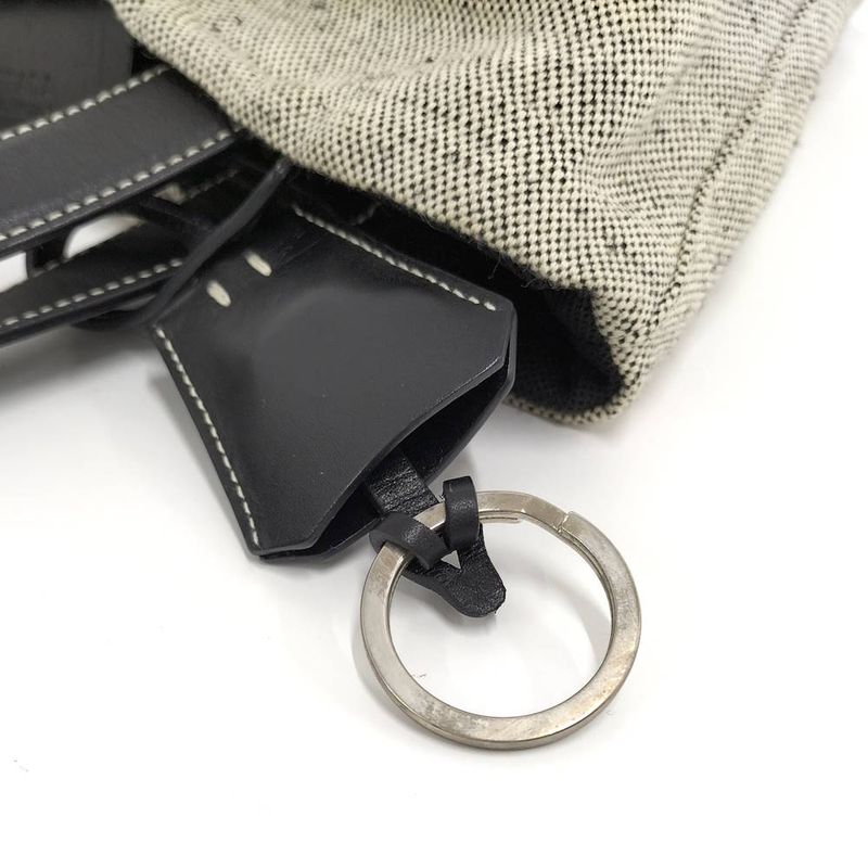 Prada Tote Sports Canvas Leather Gray