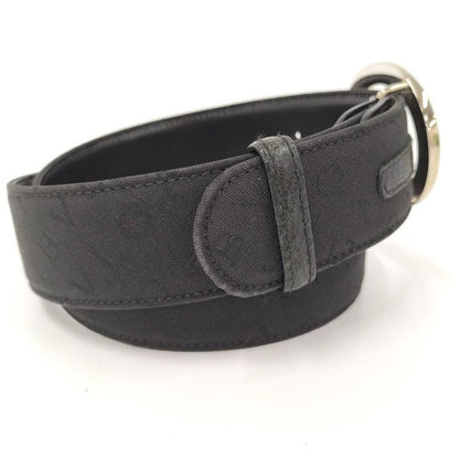 Bvlgari Logo Mania Belt Leather Black 105 42