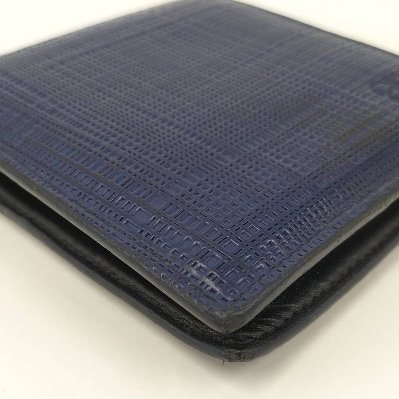 Loewe Bifold Wallet Leather Navy