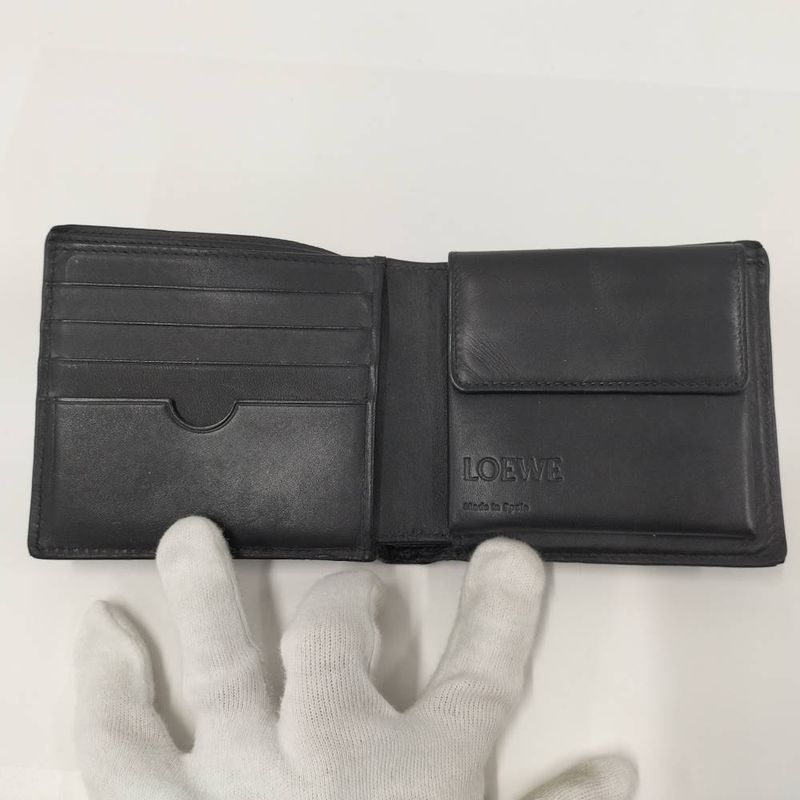 Loewe Bifold Wallet Leather Navy