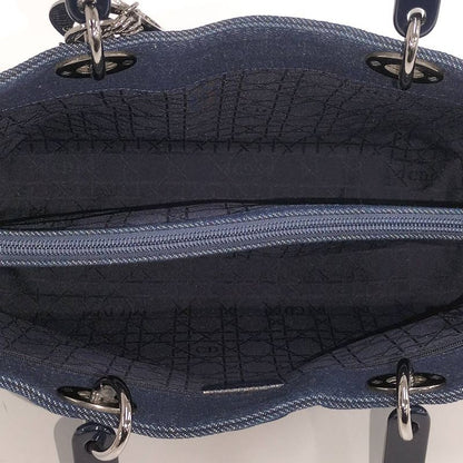 Dior Lady Handbag Denim Blue