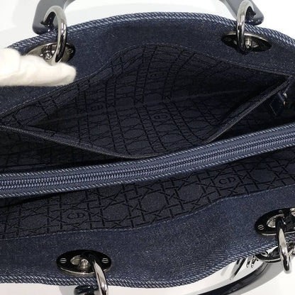 Dior Lady Handbag Denim Blue