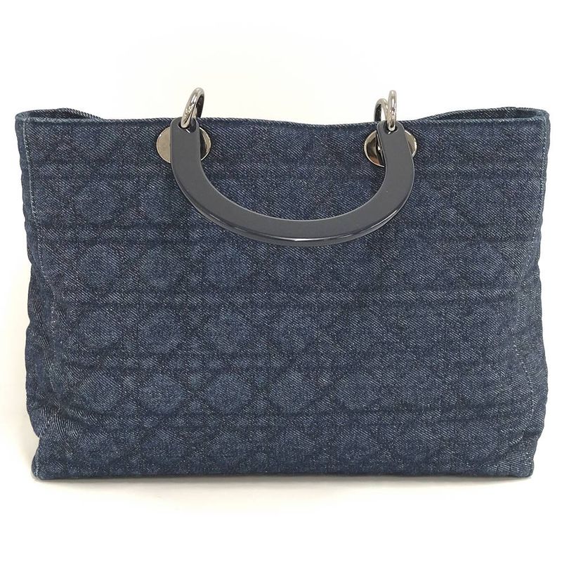 Dior Lady Handbag Denim Blue
