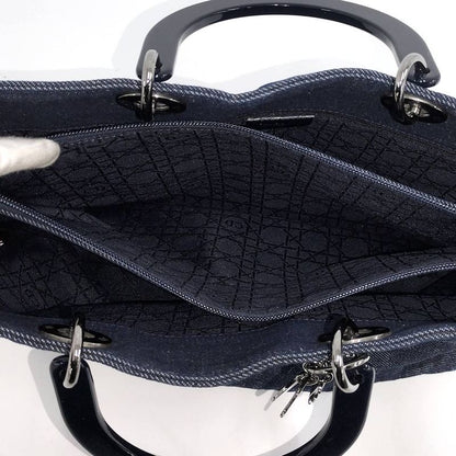Dior Lady Handbag Denim Blue