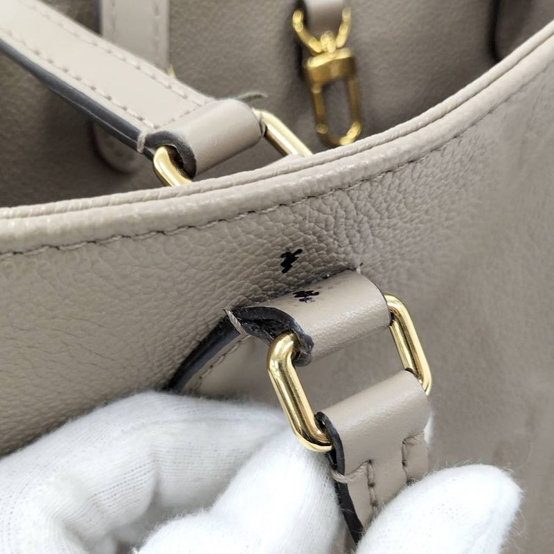 Louis Vuitton on the Go MM 2-Way Shoulder Bag Monogram Empreinte Tourterelle