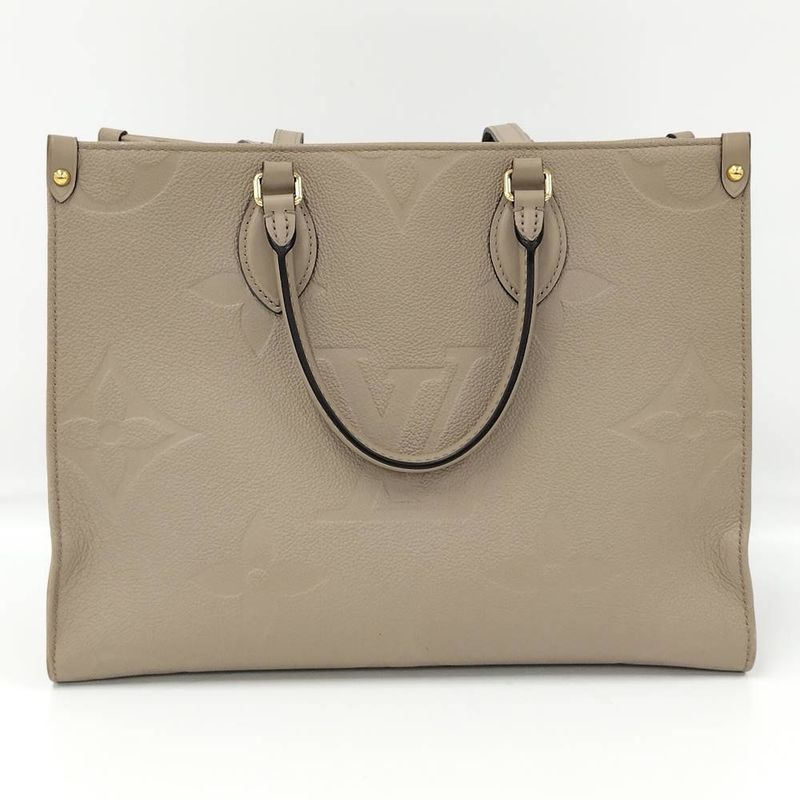 Louis Vuitton on the Go MM 2-Way Shoulder Bag Monogram Empreinte Tourterelle
