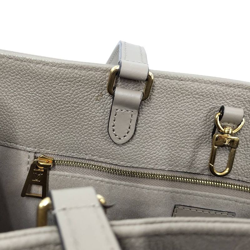 Louis Vuitton on the Go MM 2-Way Shoulder Bag Monogram Empreinte Tourterelle