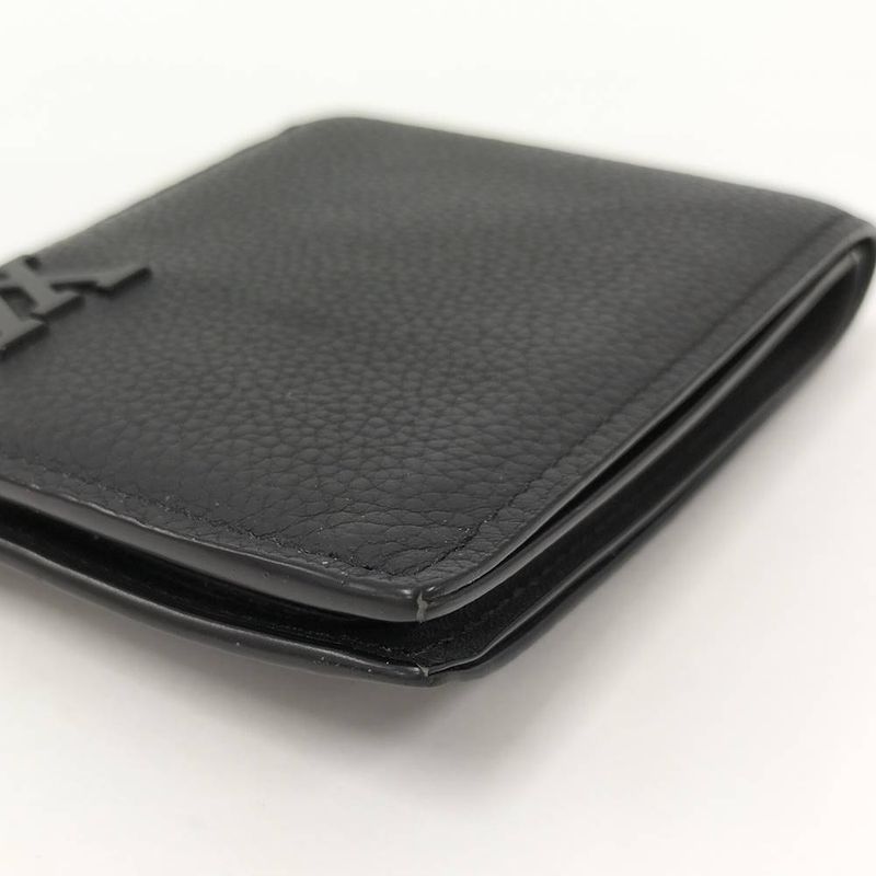Louis Vuitton LV Aerogram Portefeuille Marco Bifold Wallet Leather Black
