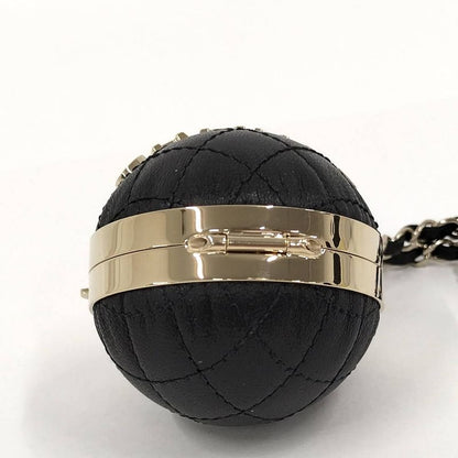 Chanel Mini Bag Charm Quilted Lambskin Leather Black