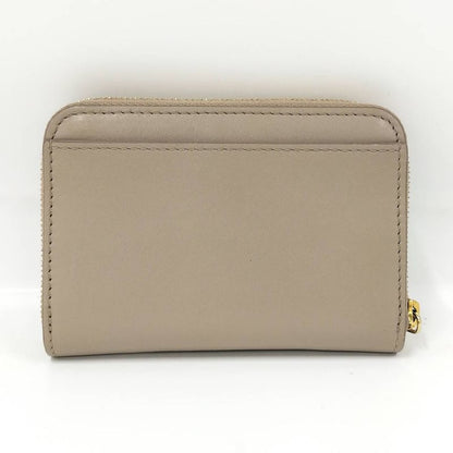 Loewe Zip Coin Bath Leather Beige Wallet