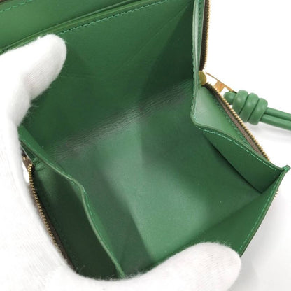 Loewe Zip Coin Bath Leather Beige Wallet