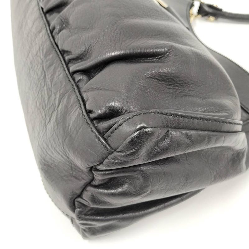 Gucci Abbey Shoulder Bag Leather Black