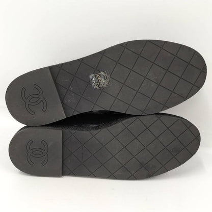 Chanel Loafers Leather Black List 37c