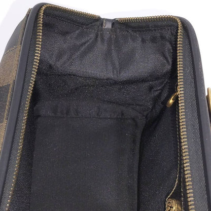 Fendi Pecan Mini Boston Bag Coating Khaki Black