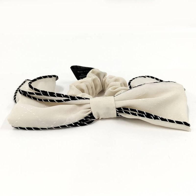 Chanel Scrunchie Ribbon CC Logo Hair Clip