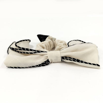 Chanel Scrunchie Ribbon CC Logo Hair Clip
