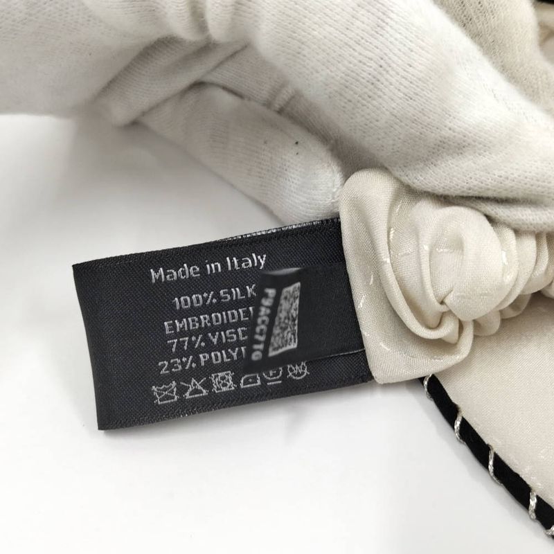 Chanel Scrunchie Ribbon CC Logo Hair Clip